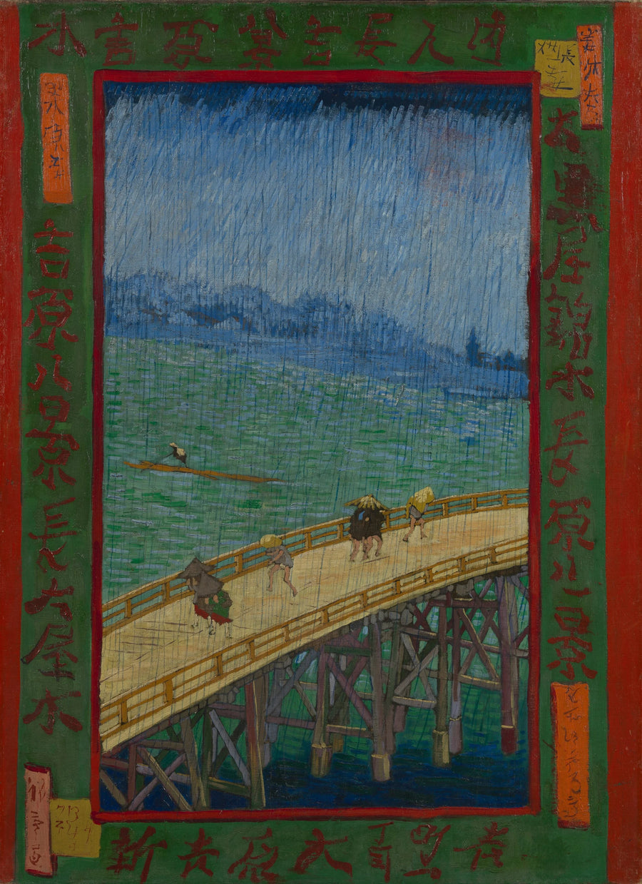 Yağmur altındaki köprü, Hiroshige'den uyarlama - Vincent van Gogh