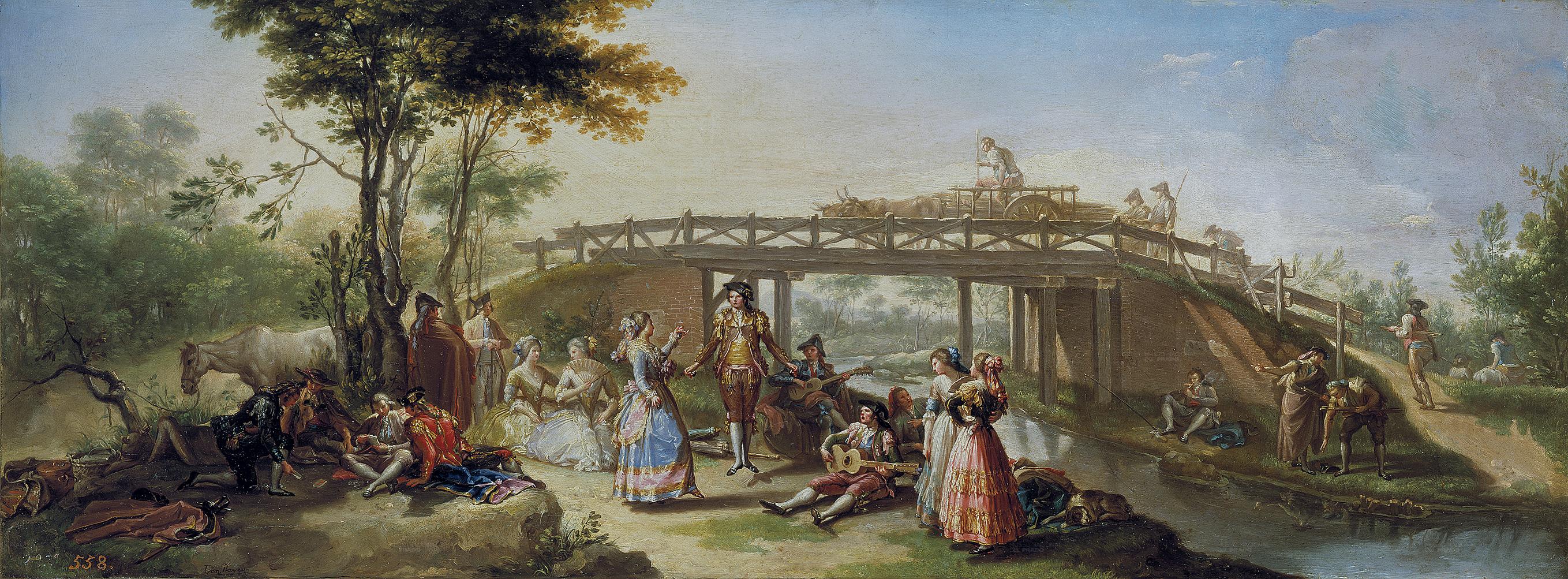 Pont sur le canal de Madrid - Francisco Bayeu