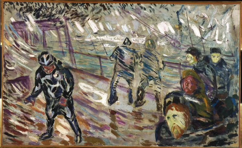 Fırtınadaki Gemi İskelesi - Edvard Munch