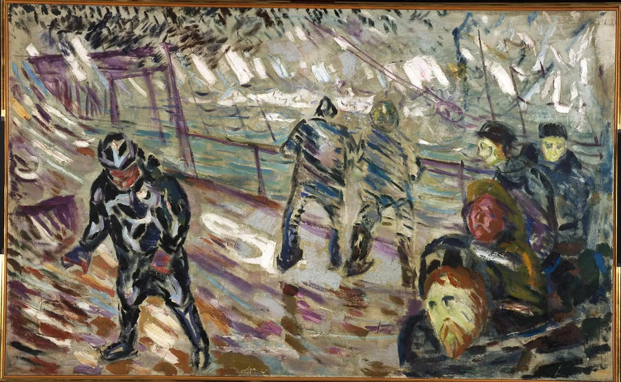 Fırtınadaki Gemi İskelesi - Edvard Munch