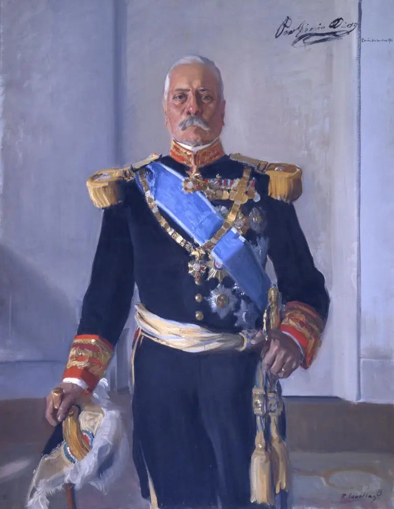 Meksika'nın eski başkanı Porfirio Díaz - Joaquín Sorolla