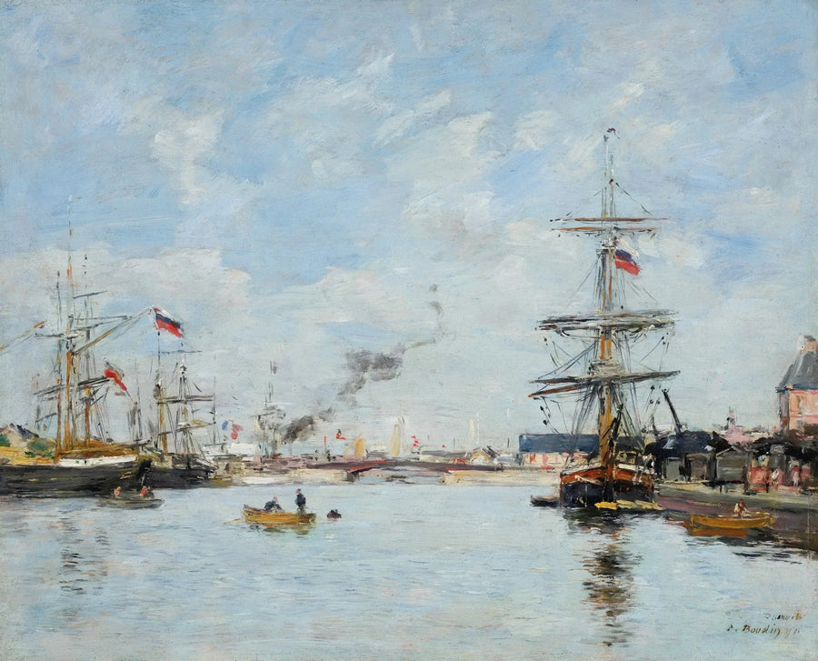 Deauville Limanı, yüksek gelgit - Eugène Boudin