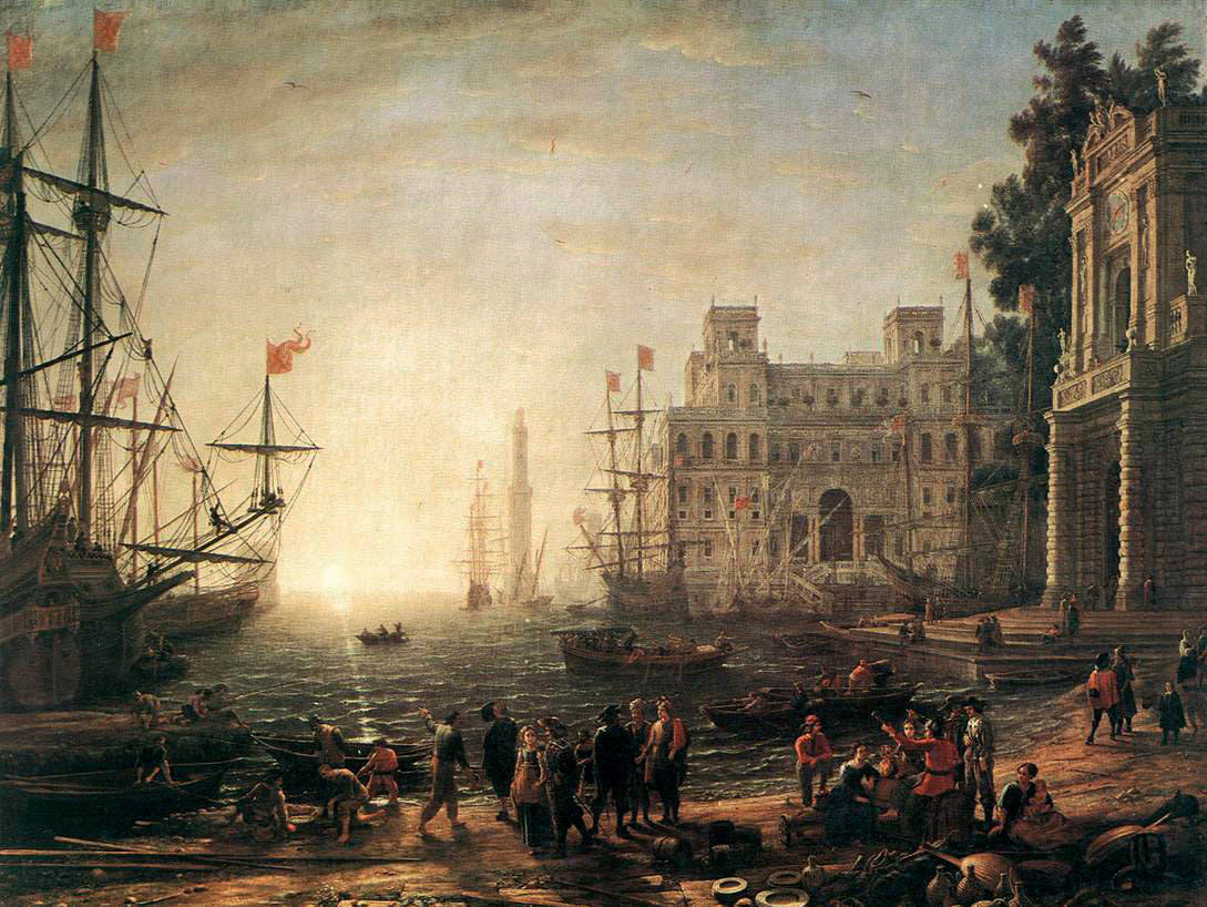 Port de mer avec Villa Médicis - Claude Lorrain