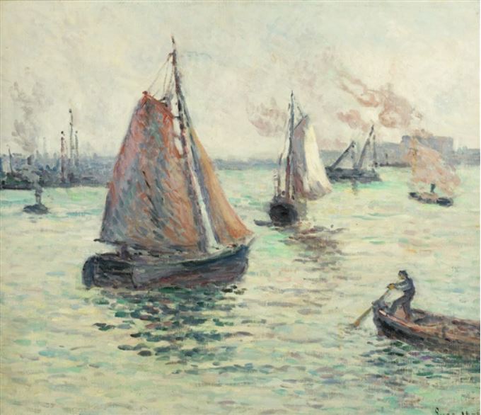 Port de Rotterdam - Maximilien Luce