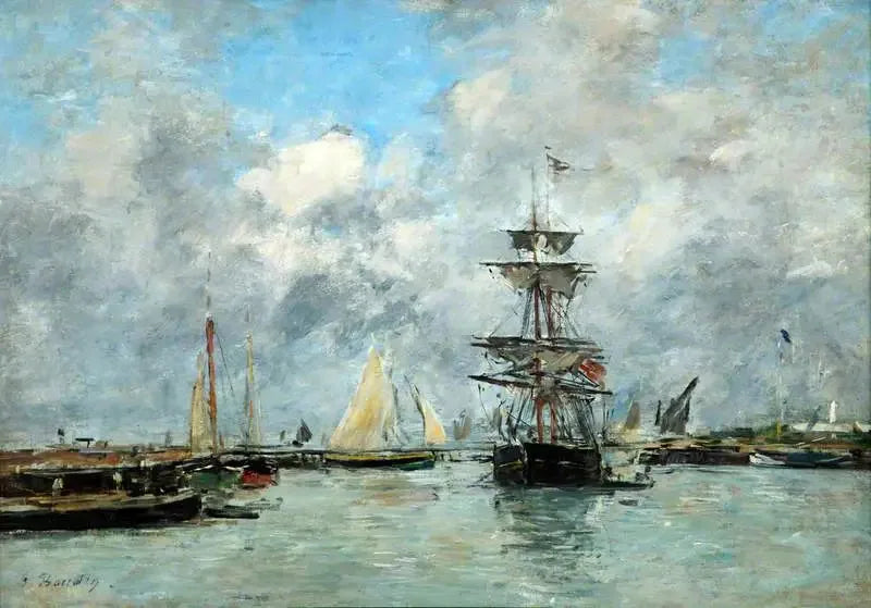 Trouville Limanı - Eugène Boudin