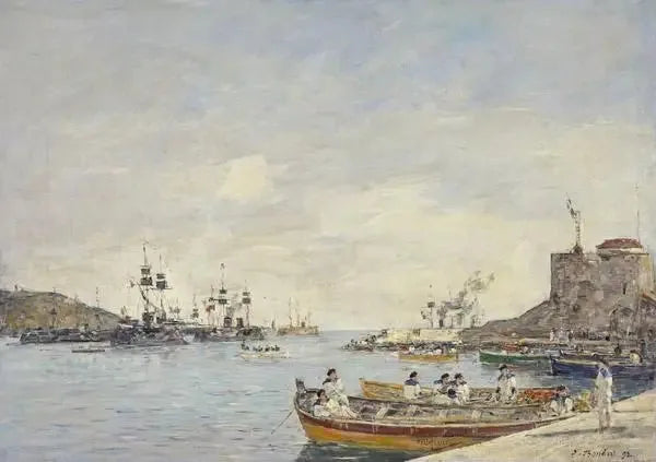 Villefranche Limanı - Eugène Boudin