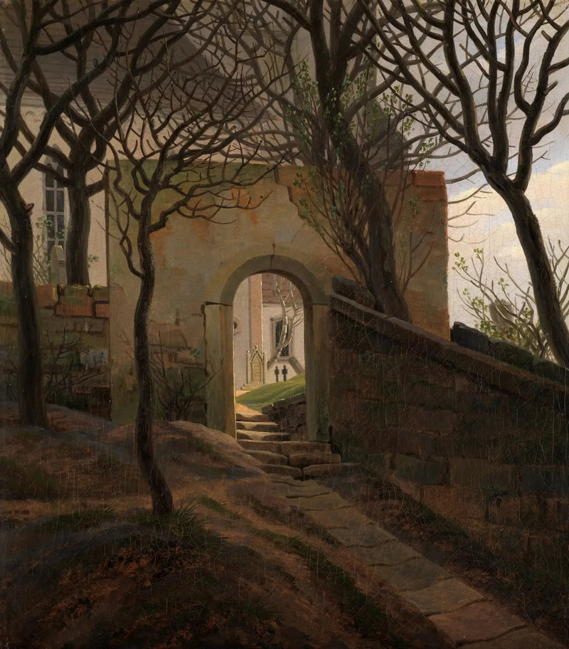 Mezarlık Kapısı - Caspar David Friedrich