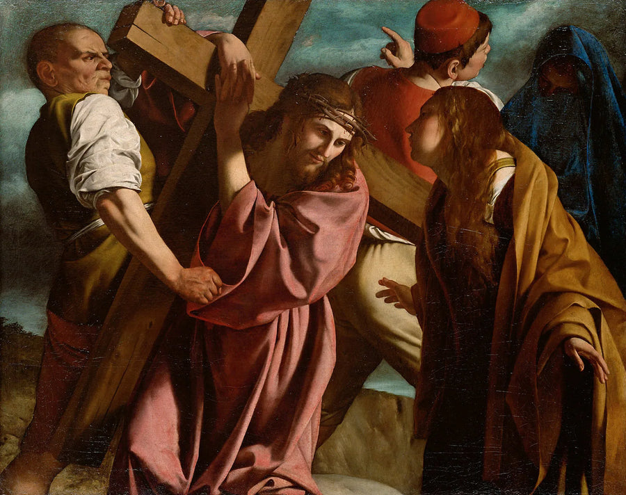 Haç taşımak - Orazio Gentileschi