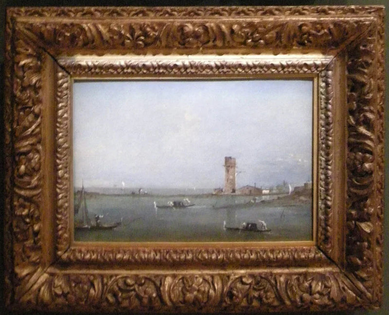Venice Kapıları (Venedik lagünü ve Marghera kulesi manzarası) - Francesco Guardi