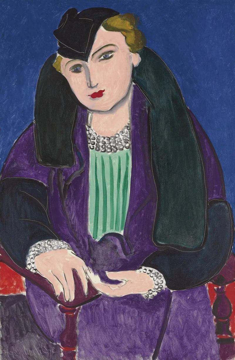 Mavi Palto ile Portre - Henri Matisse