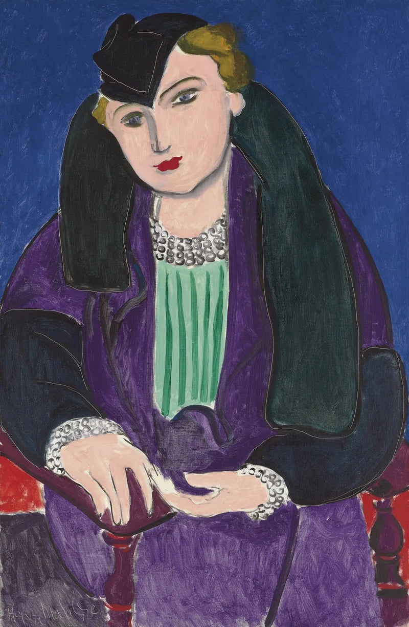 Mavi Palto ile Portre - Henri Matisse
