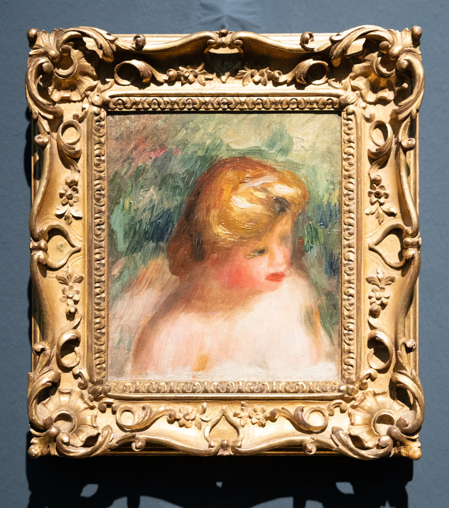 Genç bir kadının büst portresi - Pierre-Auguste Renoir