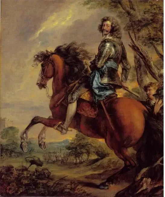 Albert de Ligne, Arenberg Prensi, at üzerinde portre - Thomas Gainsborough