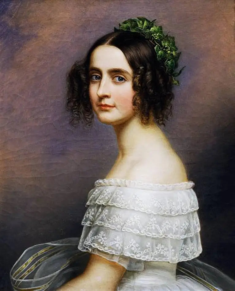Bayernli Alexandra Amalie'nin Portresi (1826-1875) - Joseph Karl Stieler