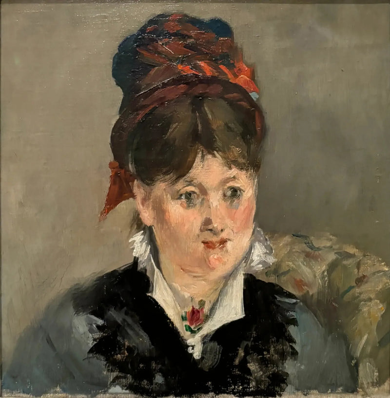 Alice Legouvé'ün bir koltukta portresi - Édouard Manet