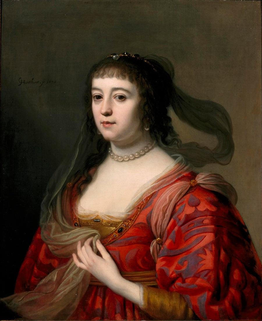 Amalia van Solms Portresi - Gerrit van Honthorst
