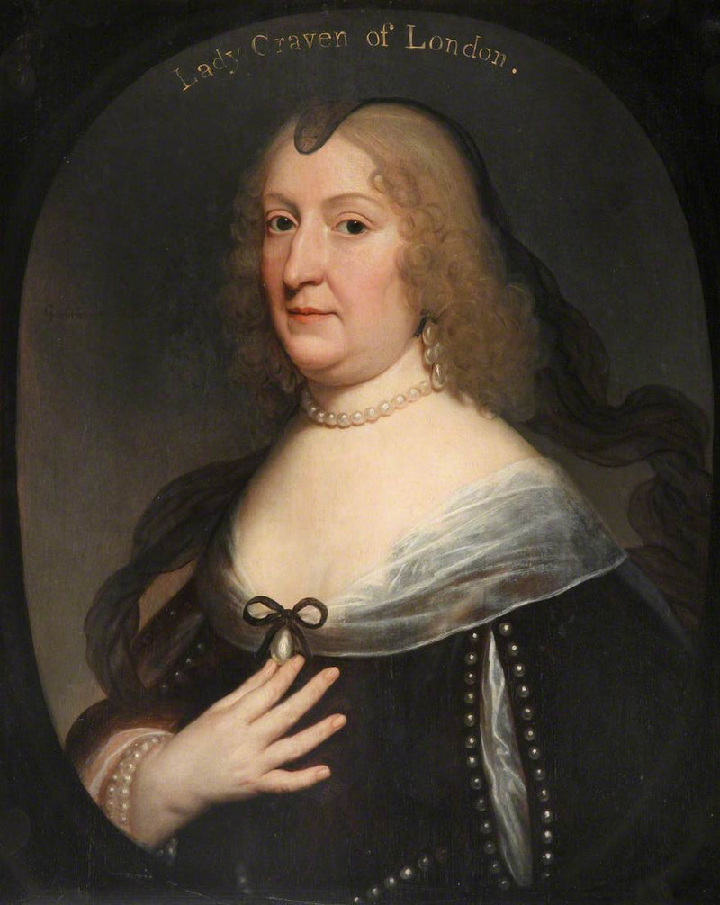 Amalie Elisabeth von Hanau-Münzenberg Portresi (1602-1651) - Gerrit van Honthorst