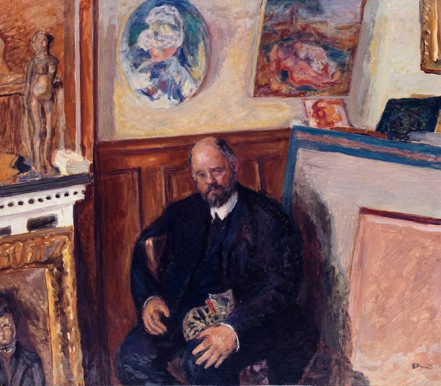 Ambroise Vollard ve Kedi Portresi - Pierre Bonnard
