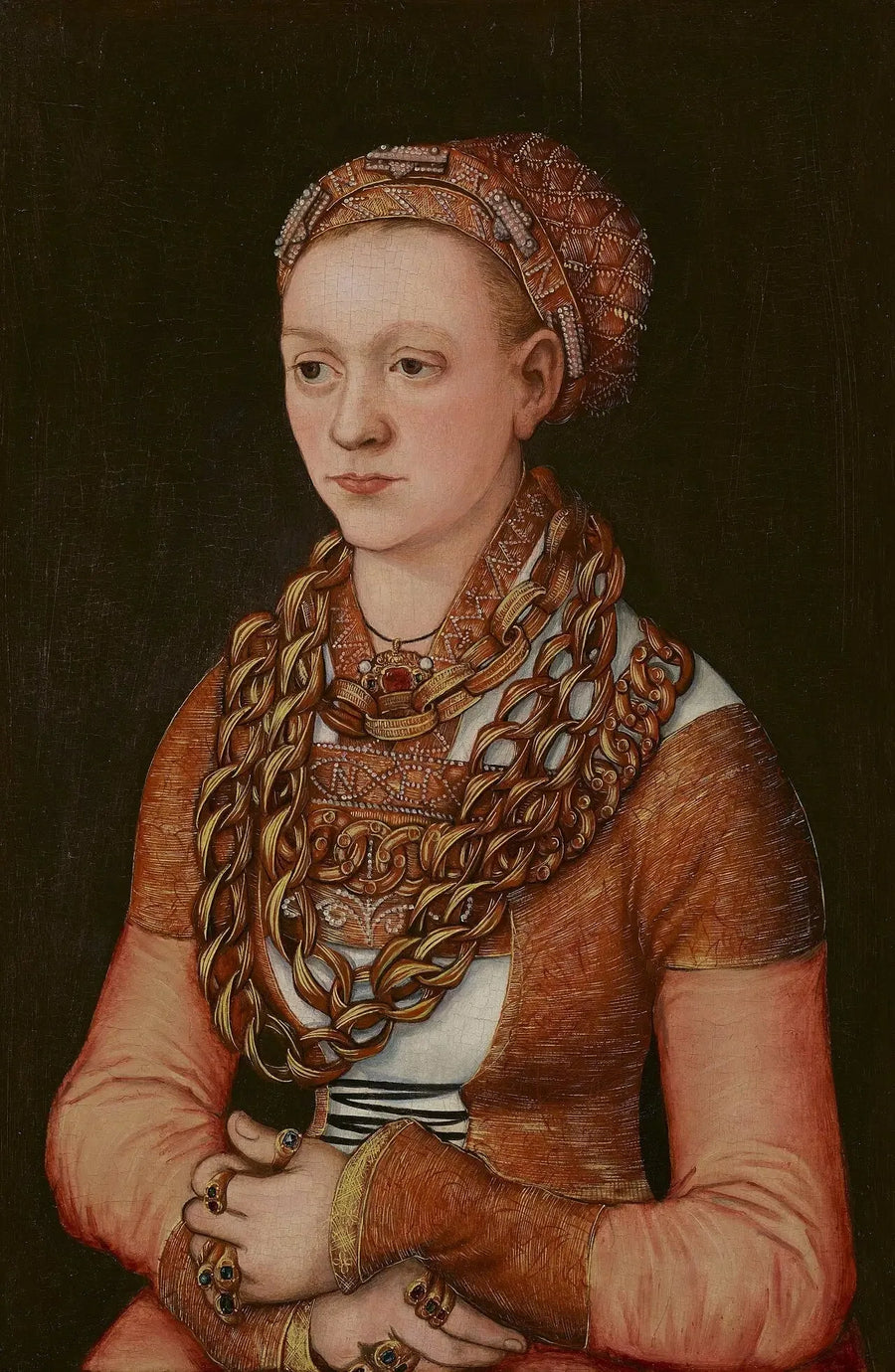 Anna Buchner, Lindacker doğumlu Portresi - Lucas Cranach the Elder