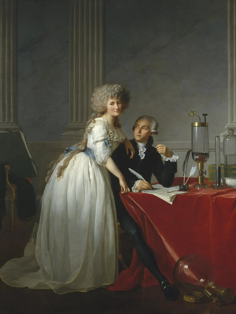 Antoine-Laurent Lavoisier ve Eşinin Portresi - Jacques-Louis David