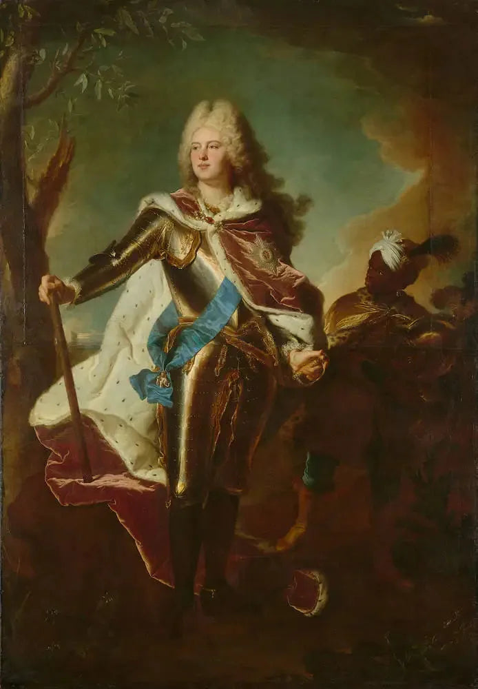 Polonya Kralı III. Auguste Portresi - Hyacinthe Rigaud