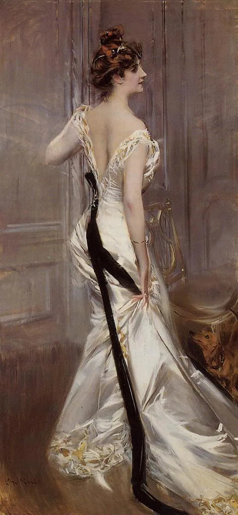 Ava Lister, Ribblesdale baronesi portresi; Ava Astor doğumlu - Giovanni Boldini