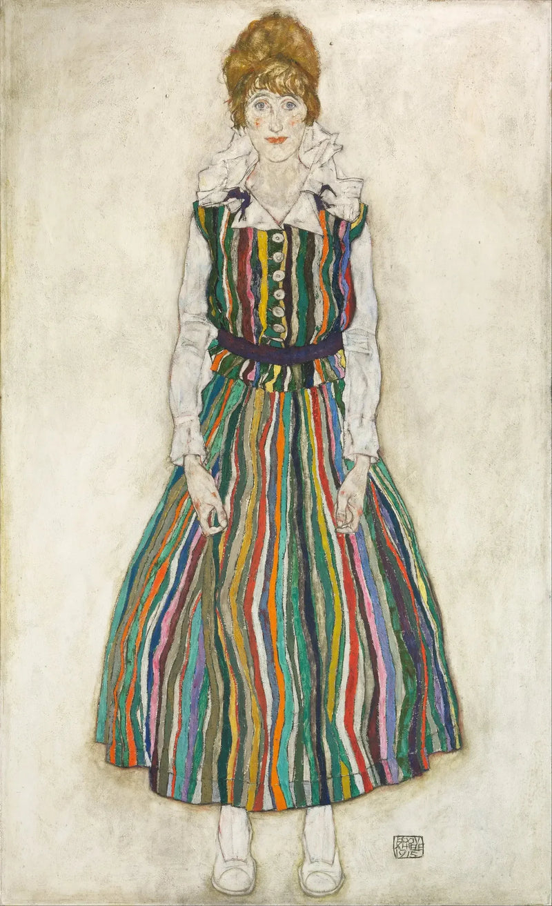 Edith'in Portresi (sanatçının eşi) - Egon Schiele