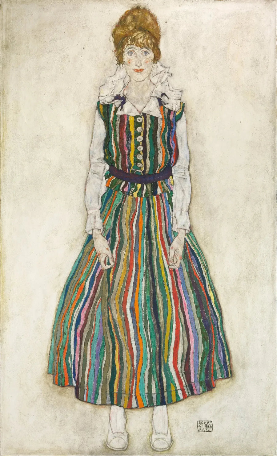 Edith'in Portresi (sanatçının eşi) - Egon Schiele