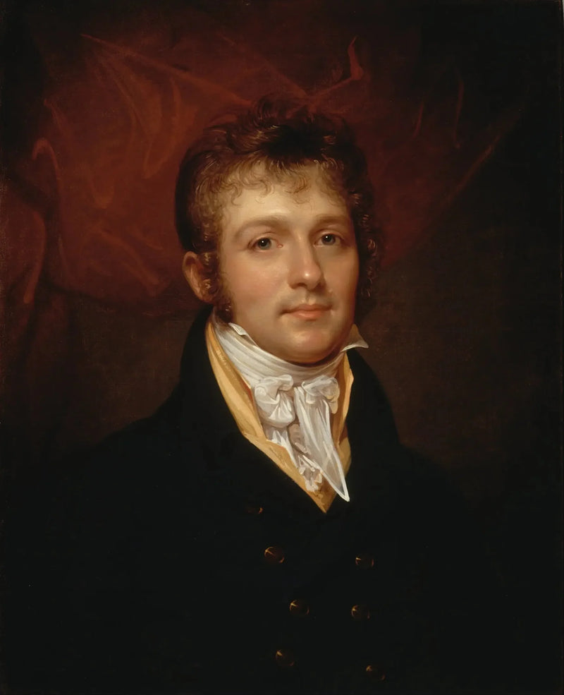 Philadelphia'dan Edward Shippen Burd portresi - Rembrandt Peale