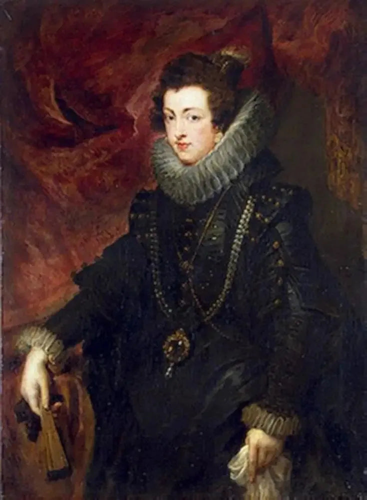 İspanya Kraliçesi Elisabeth de Bourbon Portresi - Peter Paul Rubens
