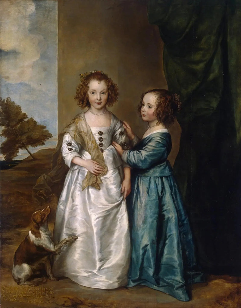 Elizabeth ve Philadelphia Wharton Portresi - Antoine van Dyck