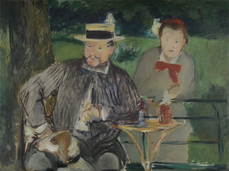 Ernest Hoschede ve Kızı Marthe Portresi - Édouard Manet