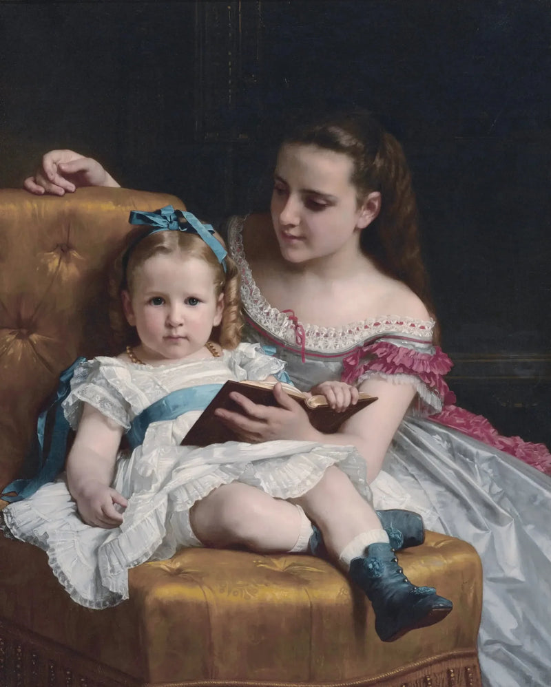 Eva ve Frances Johnston Portresi - Bouguereau