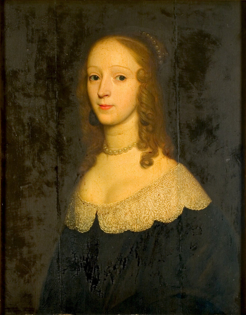 Helena van Hoecklum'un Spaansweerd ile Portresi (-1650) - Gerrit van Honthorst