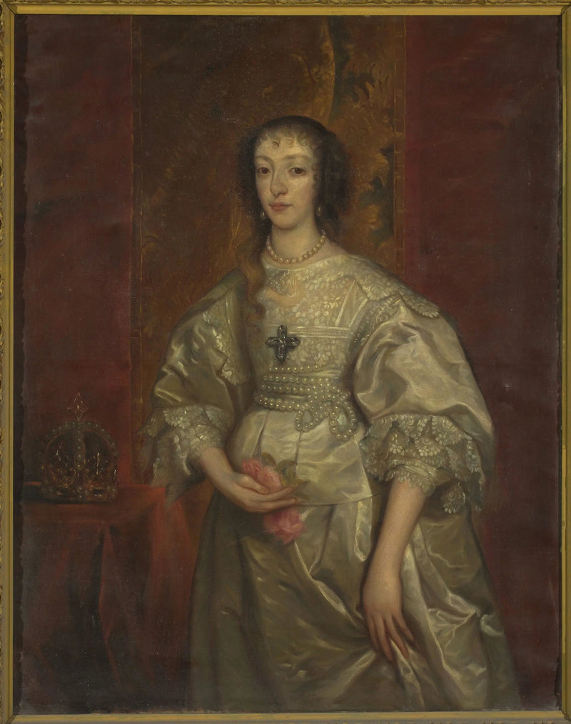 Henriette Marie Portresi (1609-1699), İngiltere Kraliçesi - Antoine van Dyck