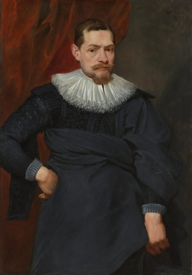 Antoine van Dyck - Tozlaşmamış Çilekli Erkek Portresi