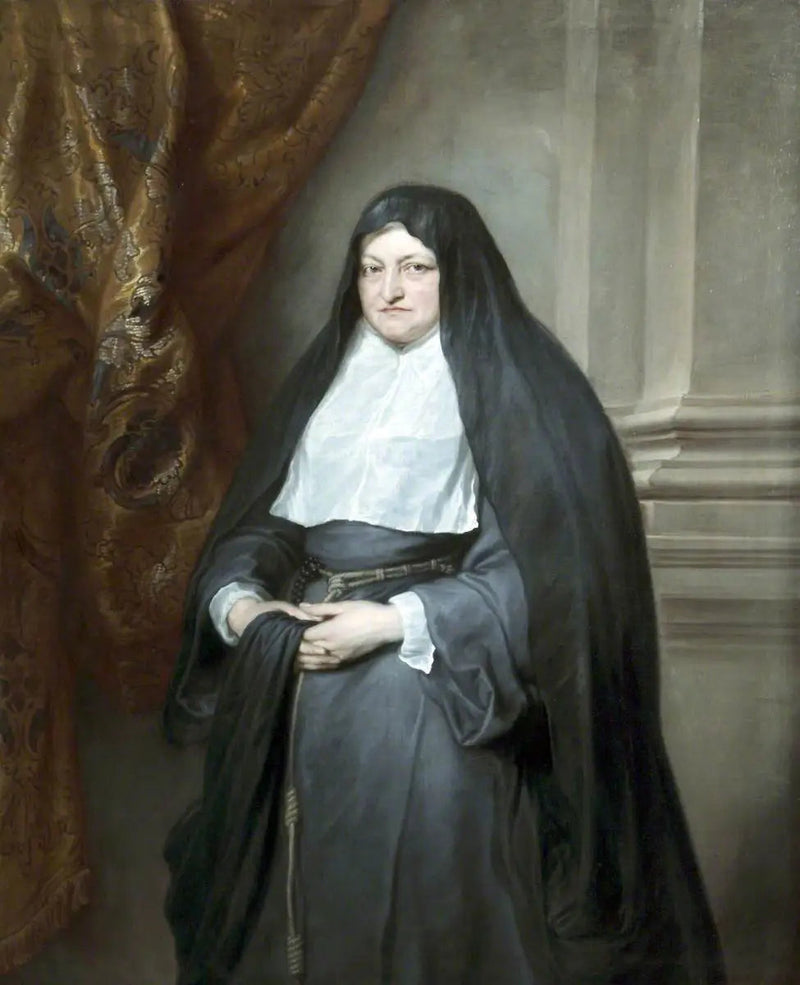 Habsburglu Isabelle Clara Eugenia portresi (1566-1633) - Antoine van Dyck