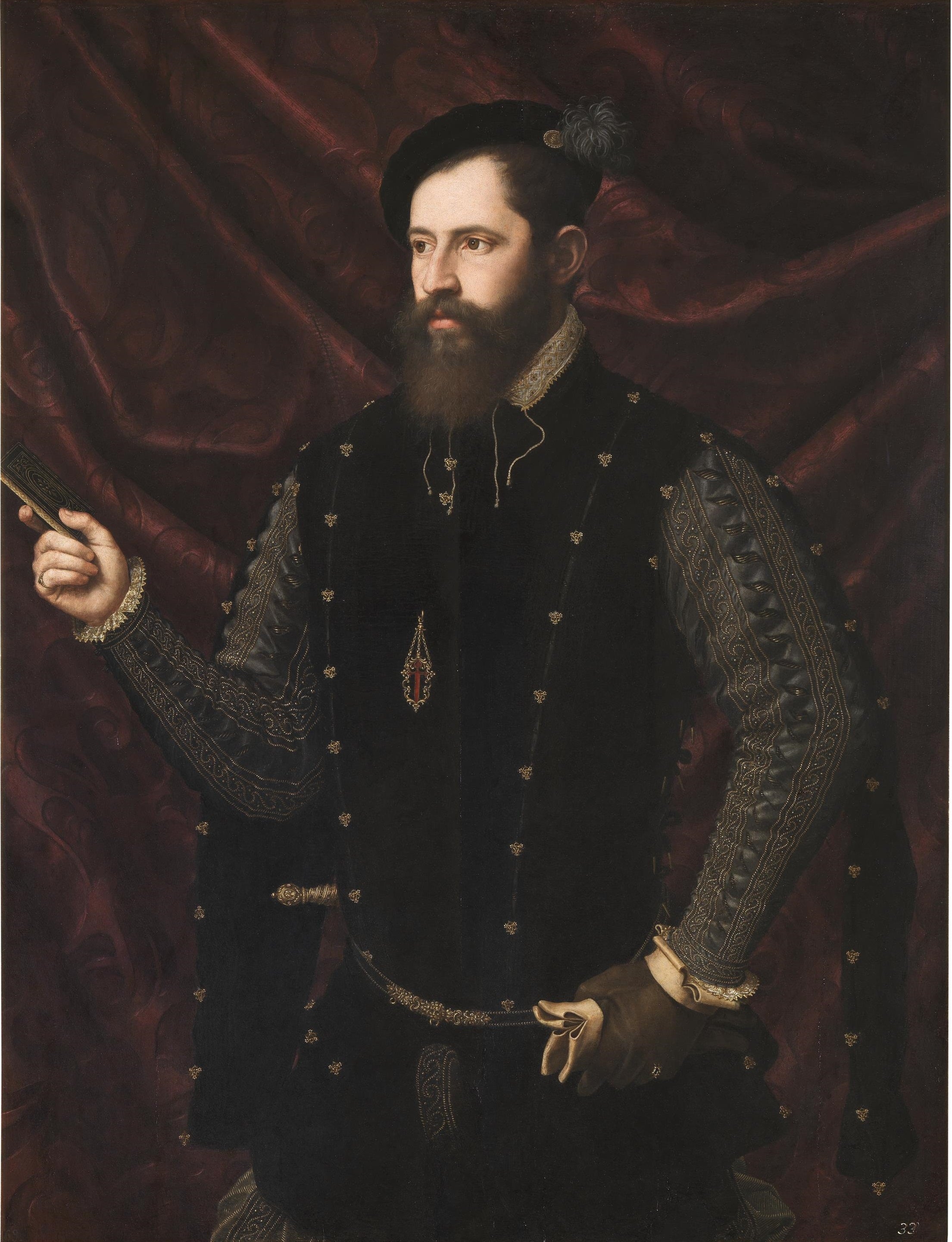 Portrait d'un chevalier de l'ordre de Santiago - Juan de Juanes image 1 reproduction de peinture à l’huile
