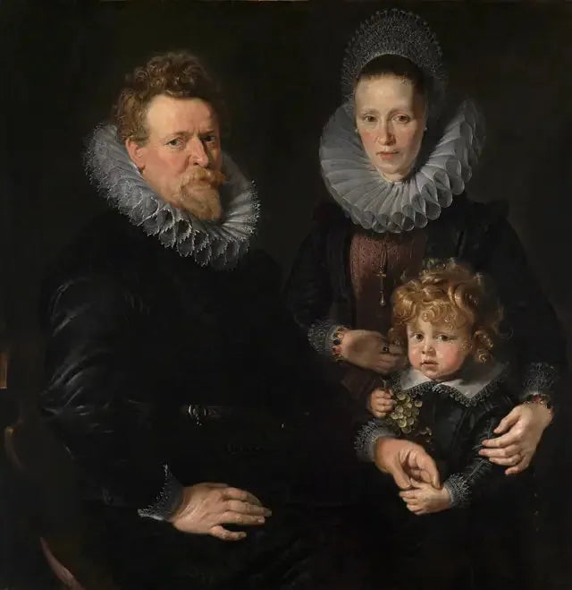 Evli bir çift ve çocuk portresi - Peter Paul Rubens