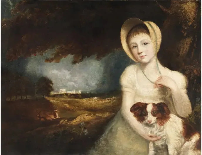 Bir Çocuk ve Köpeği Portresi - John Constable