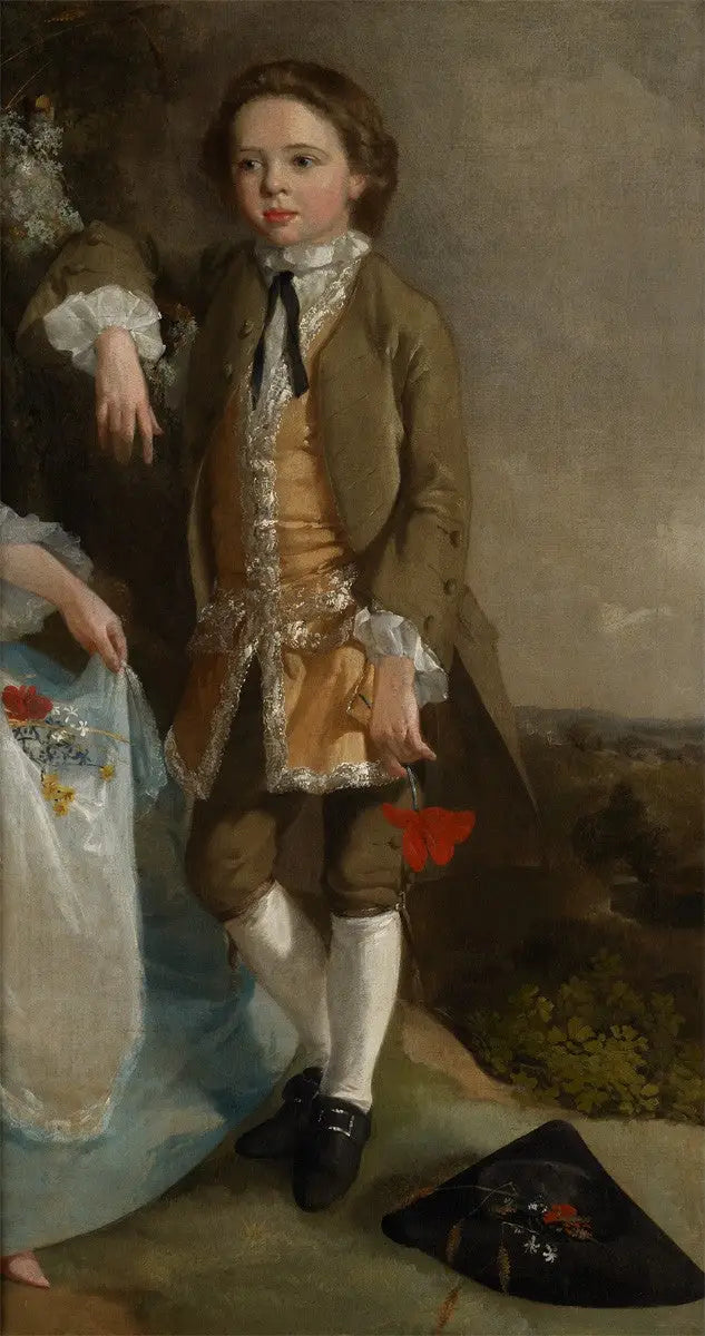 Bir Oğlanın Portresi (« Bir Oğlan ve Bir Kızın Portresi »nin parçası) - Thomas Gainsborough