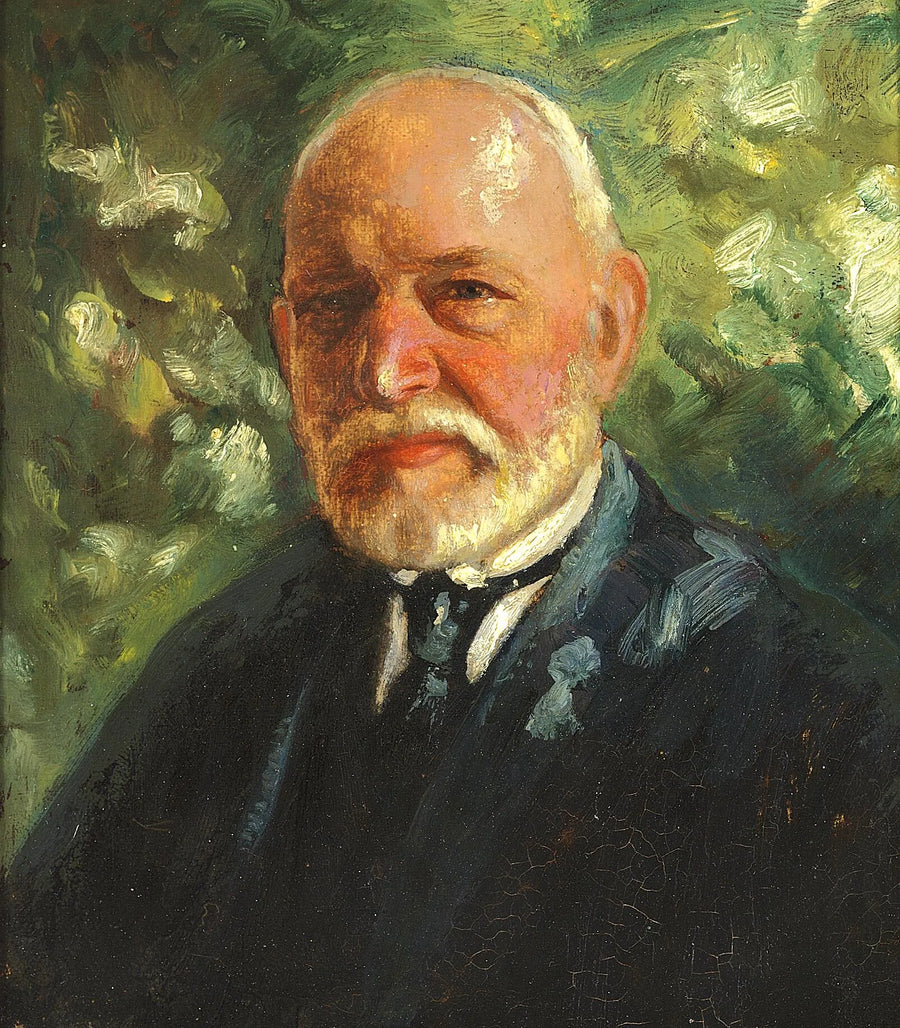 Beyaz sakallı yaşlı bir adamın portresi - Michael Peter Ancher