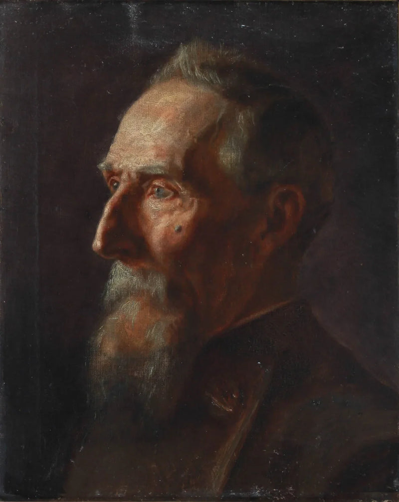 Yaşlı bir adamın portresi. - Michael Peter Ancher