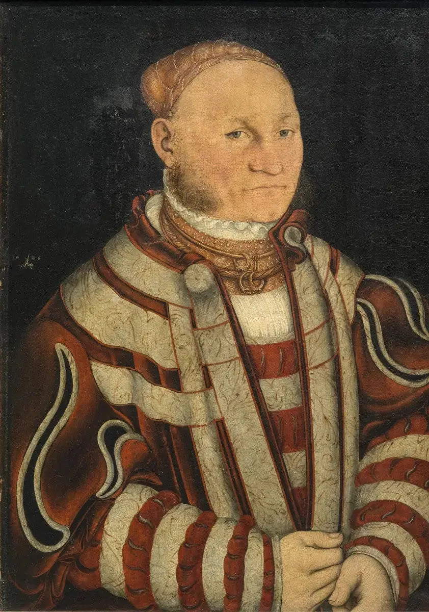 Kırmızı bıyıklı bir adamın portresi - Lucas Cranach the Elder