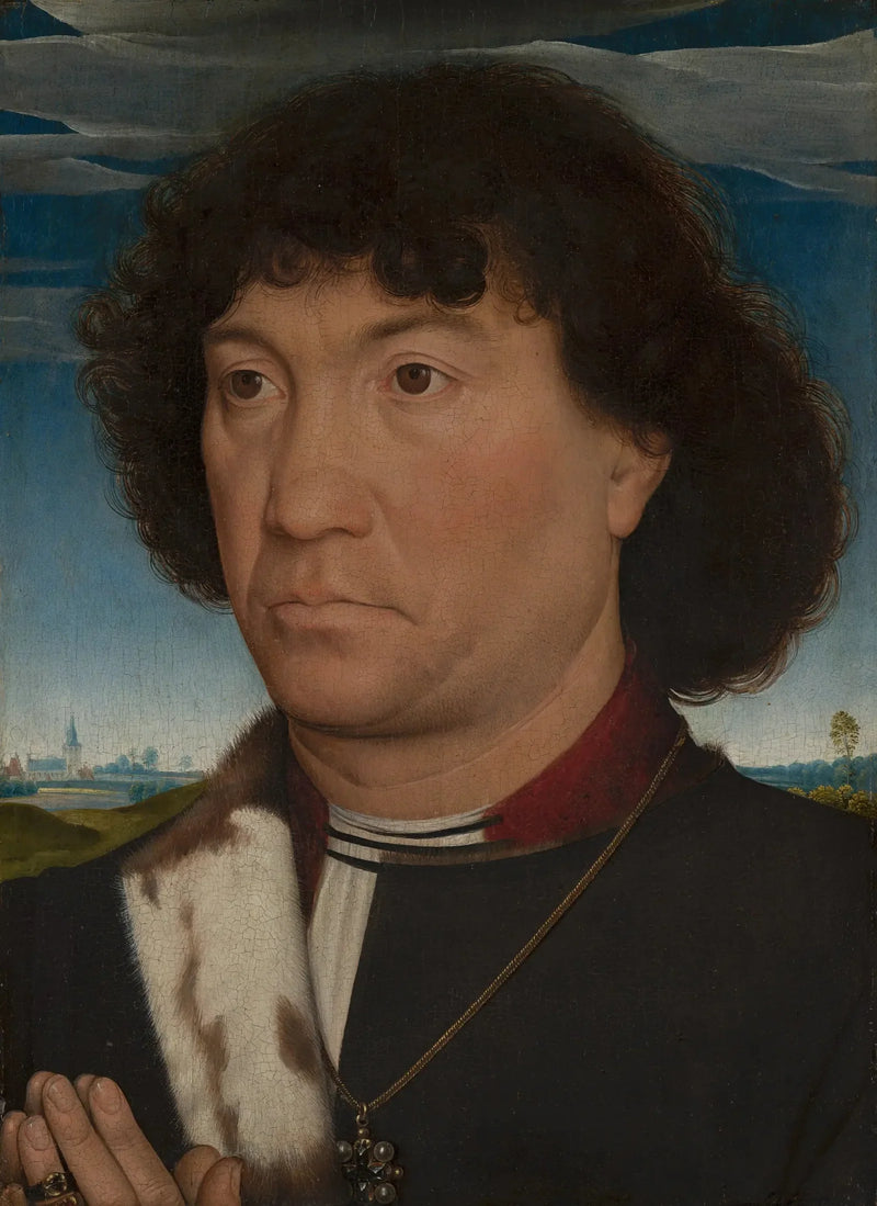 Lespinette ailesinden bir adamın portresi - Hans Memling