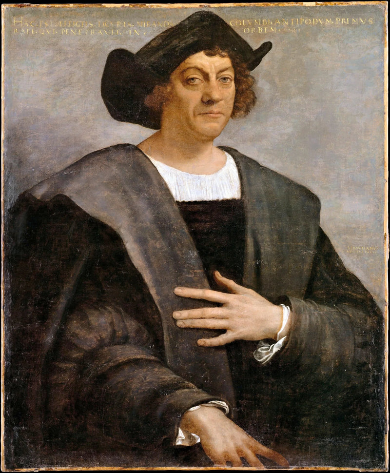 Bir Adamın Portresi, Christophe Colomb (yaklaşık 1446 doğumlu, 1506 yılında ölen) - Sebastiano del Piombo
