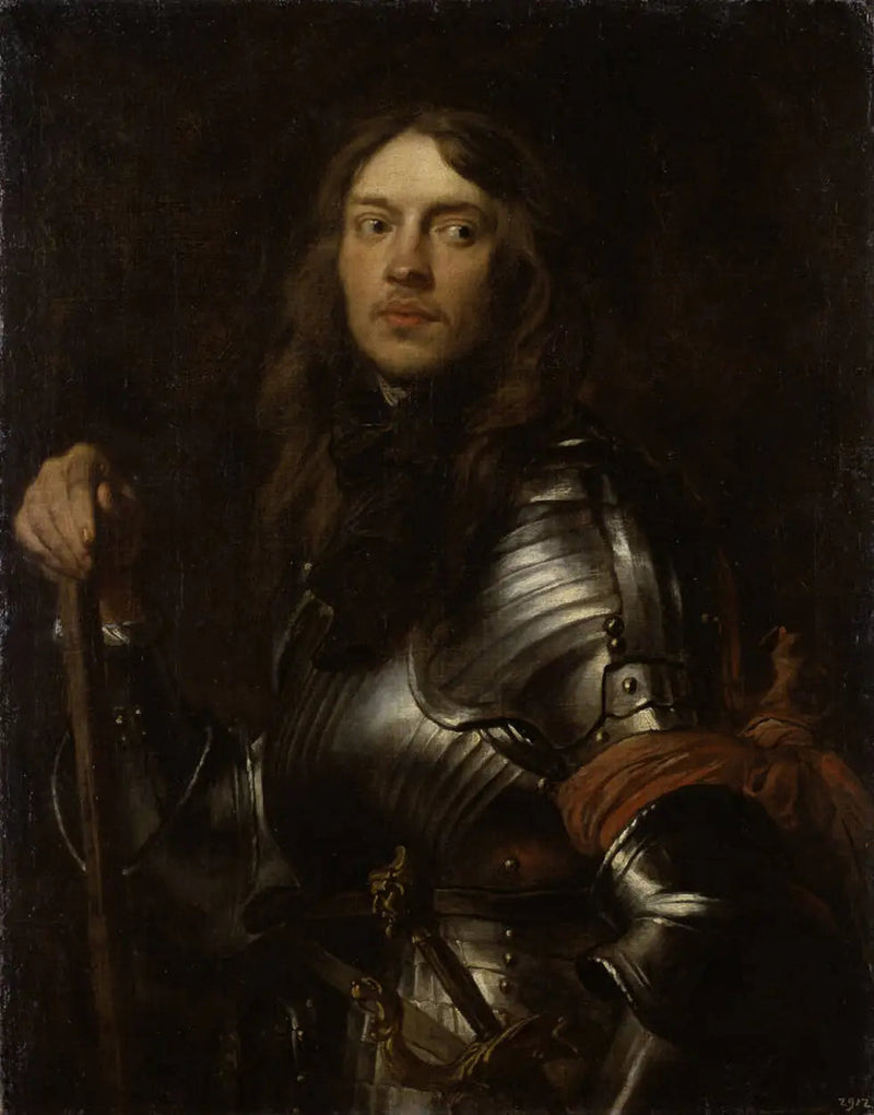 Kırmızı atkılı zırhlı bir adamın portresi - Antoine van Dyck