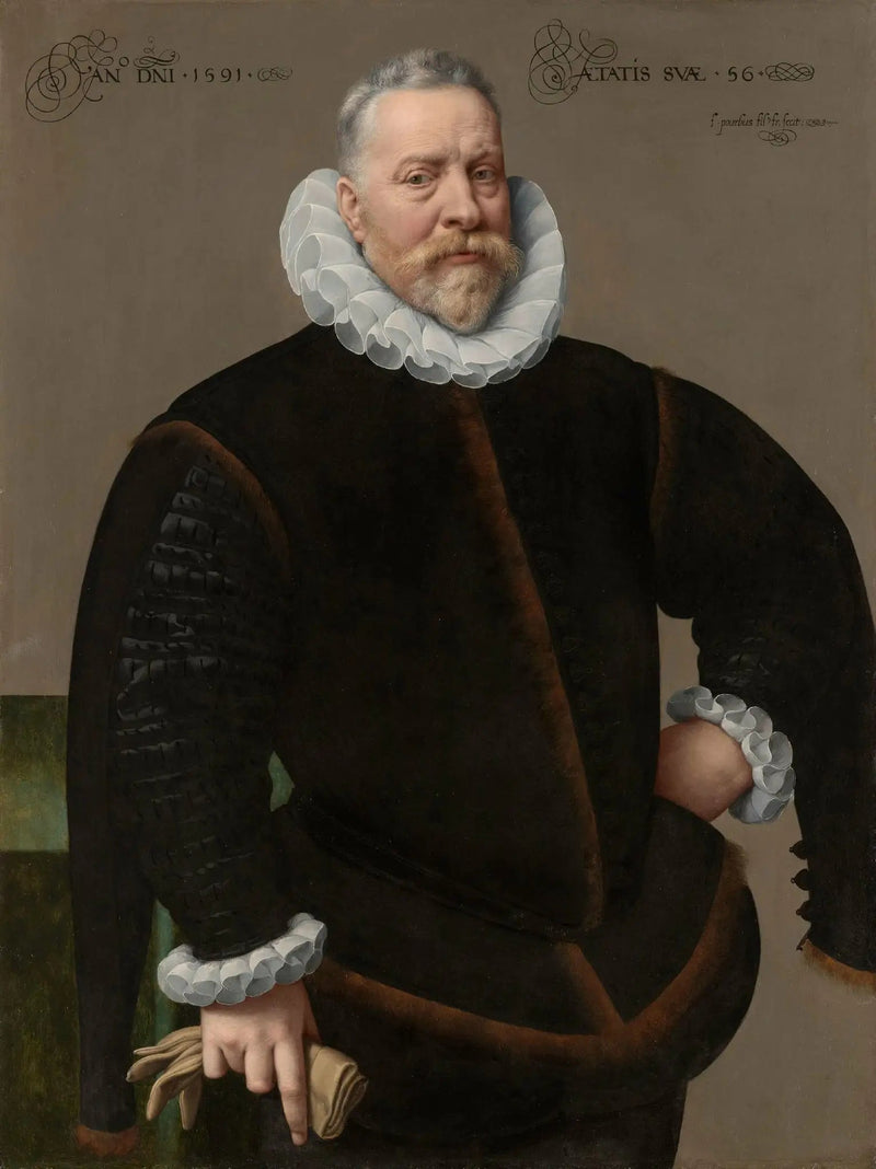 Bilinmeyen bir adamın portresi, 56 yaşında - Frans Pourbus the Younger