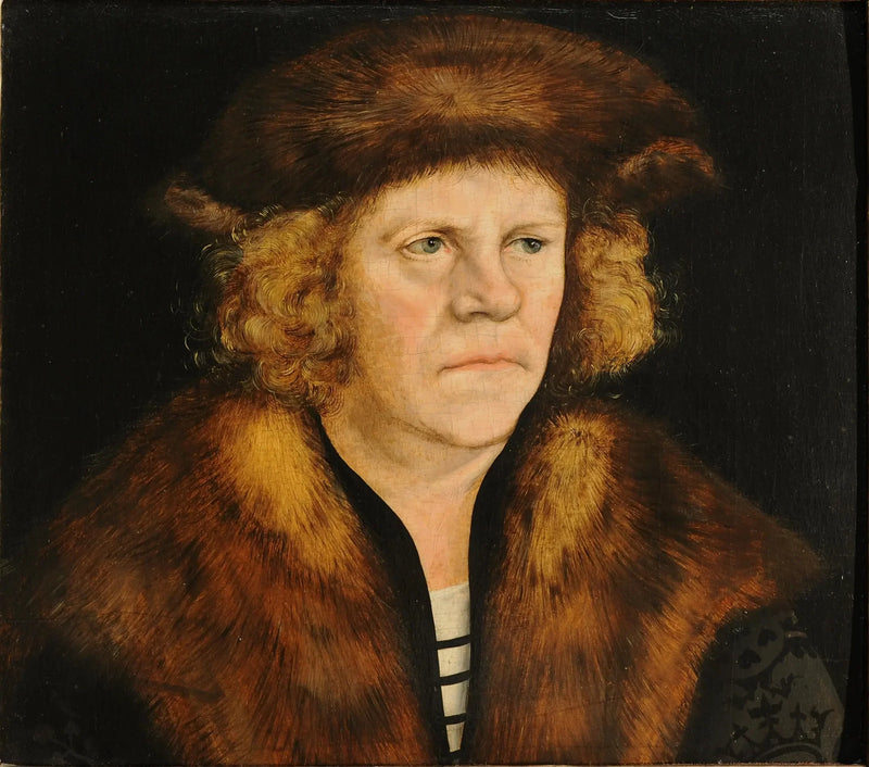 Kürk bereli bir adam portresi - Lucas Cranach the Elder