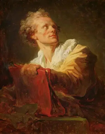 Genç bir sanatçının portresi - Jean-Honoré Fragonard